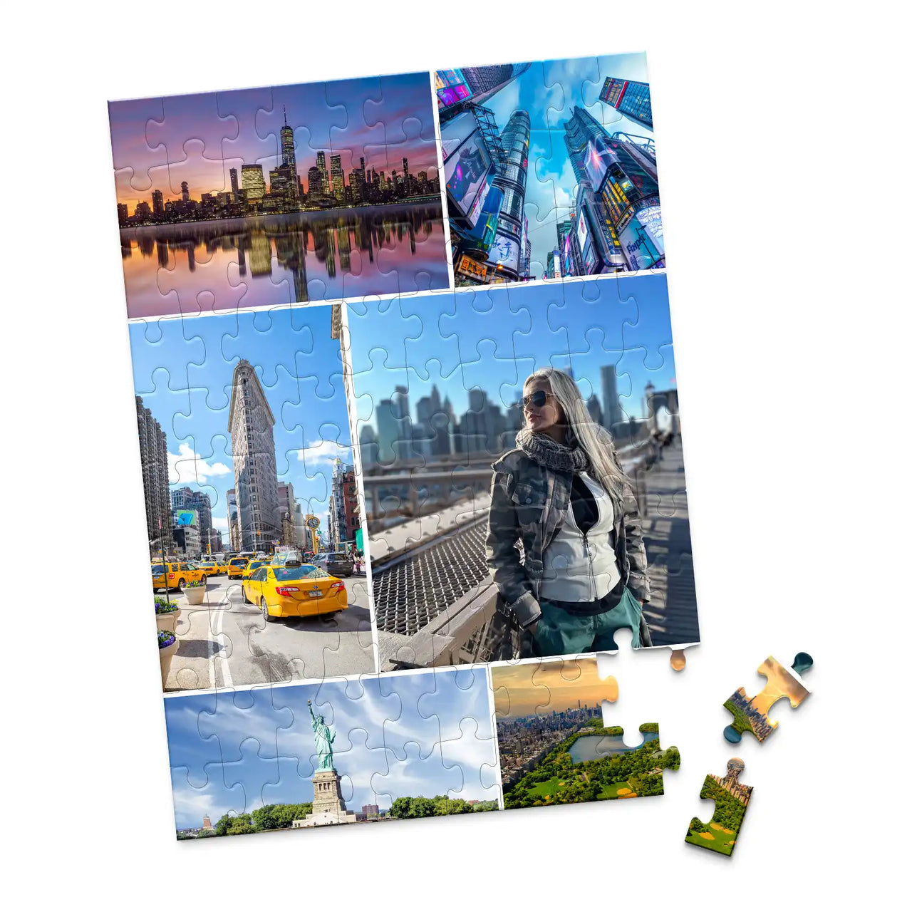 6 Collage Mosaic Photo Puzzle – Portrait - 100 piece
