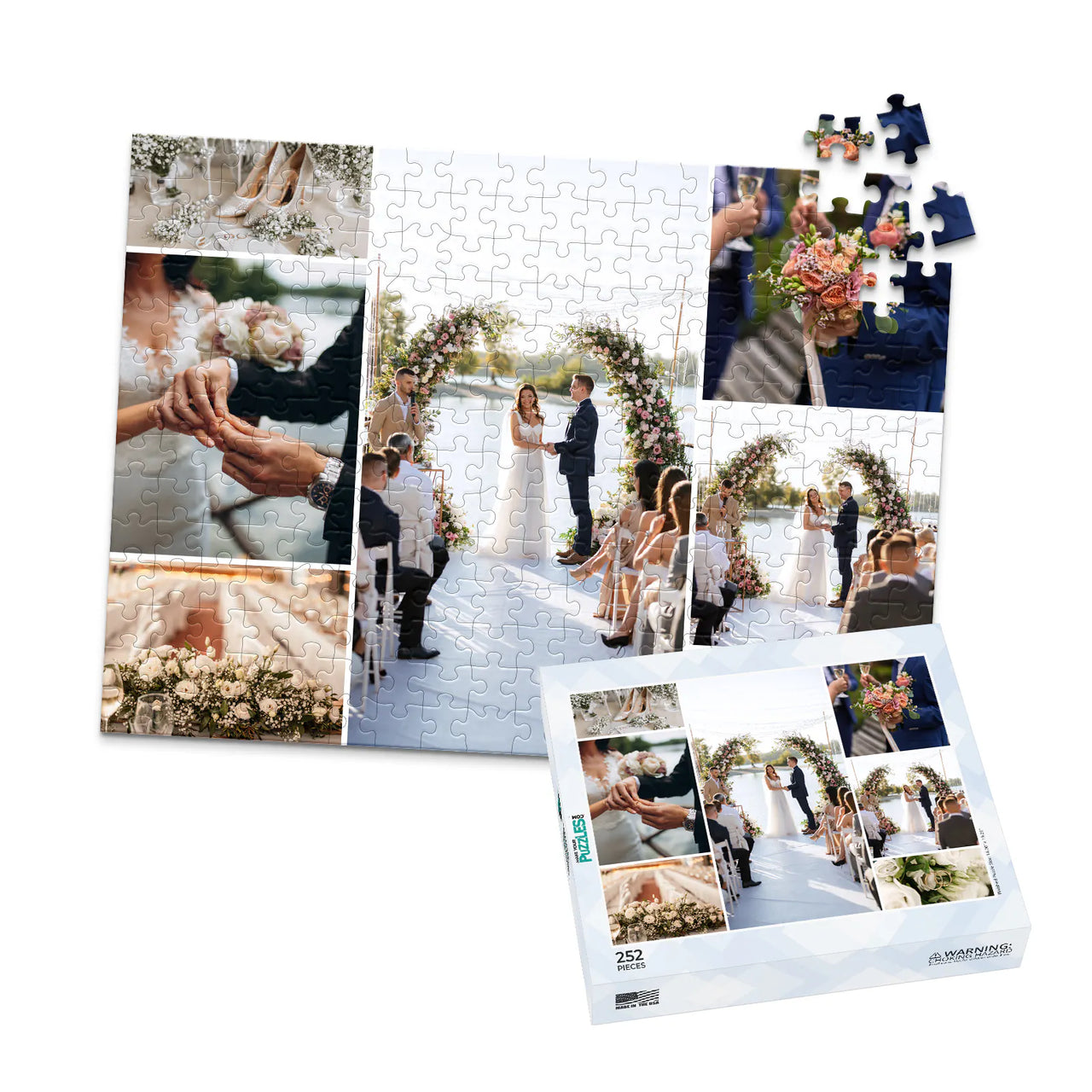 7 Collage Feature Photo Puzzle – Center - 252 piece and box