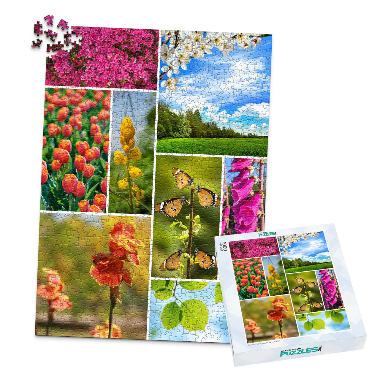 8 Collage Mosaic Photo Puzzle – Portrait - 1000 piece and box