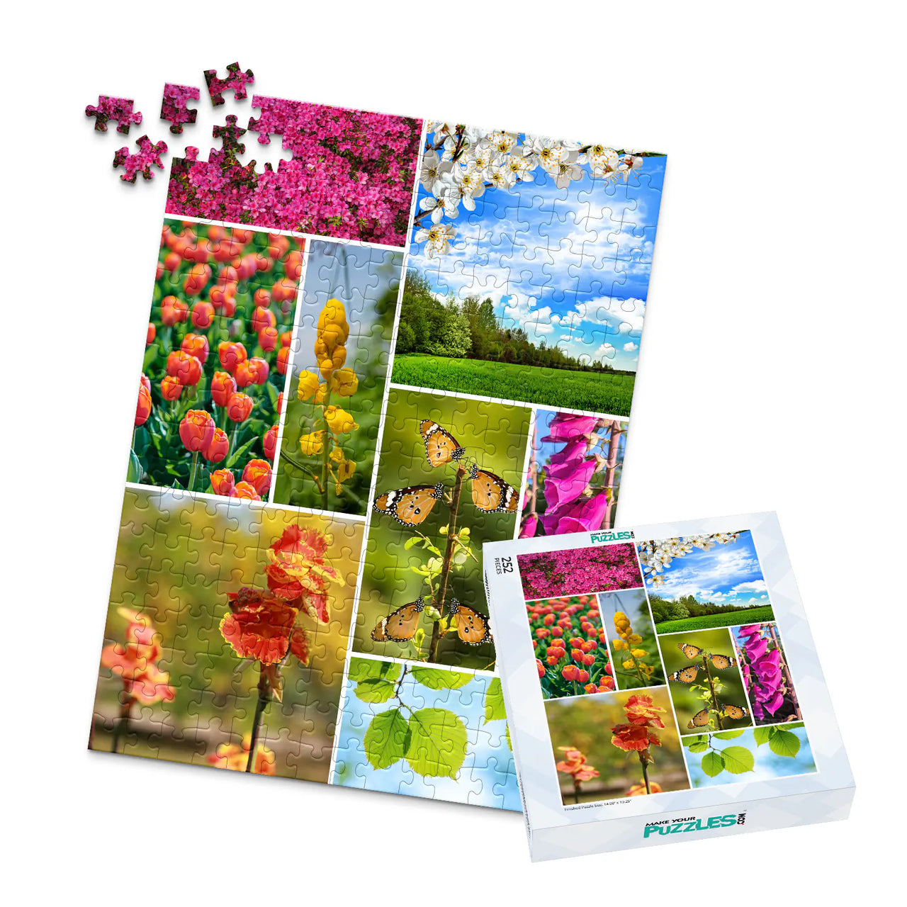8 Collage Mosaic Photo Puzzle – Portrait - 252 piece and box