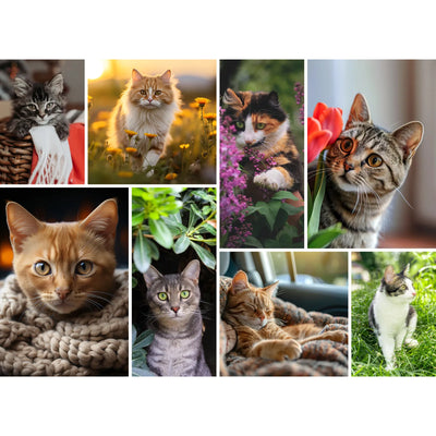 8 Collage Mosaic Photo Puzzle – Landscape