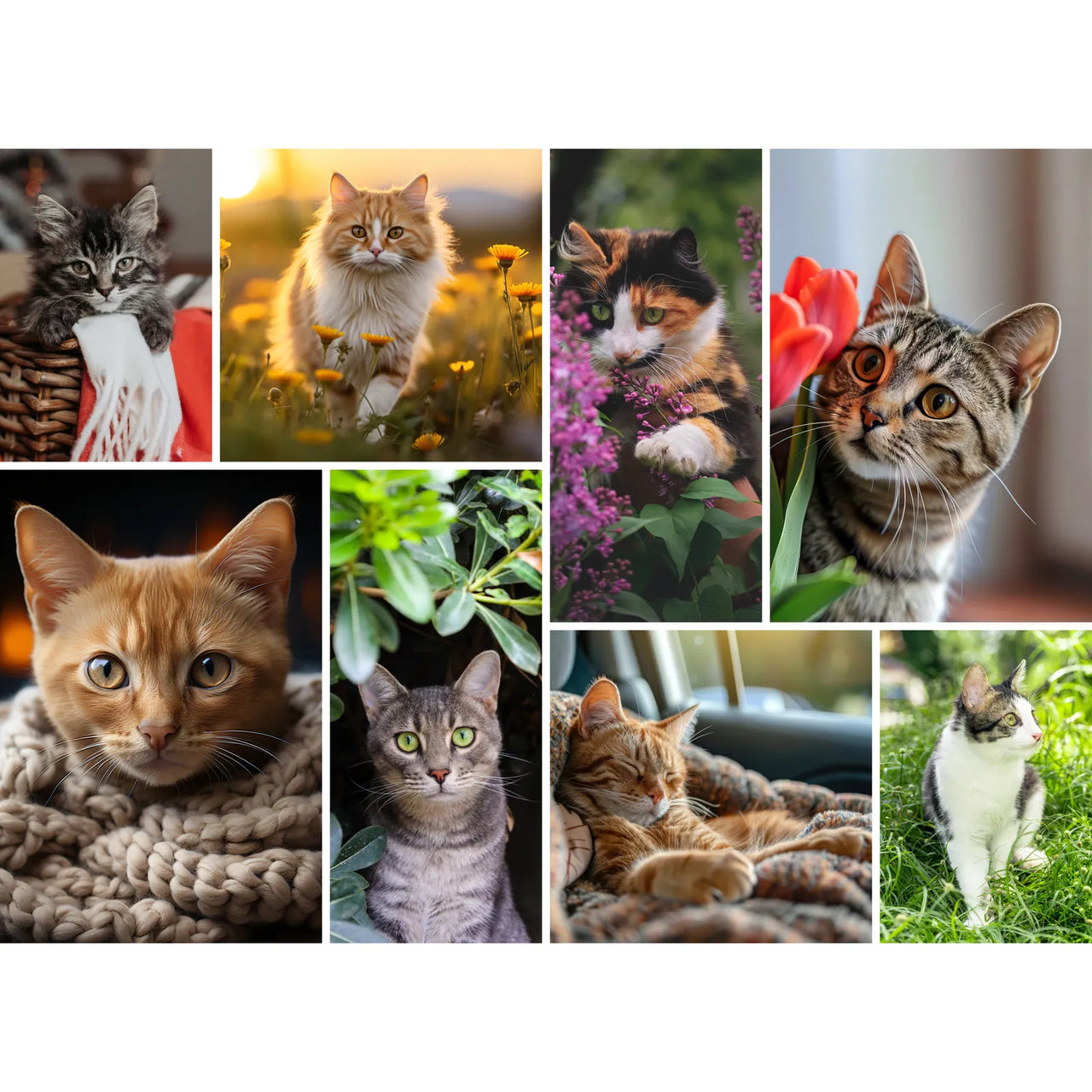 8 Collage Mosaic Photo Puzzle – Landscape