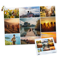 9 Collage Mosaic Photo Puzzle – Landscape - 1000 piece and box