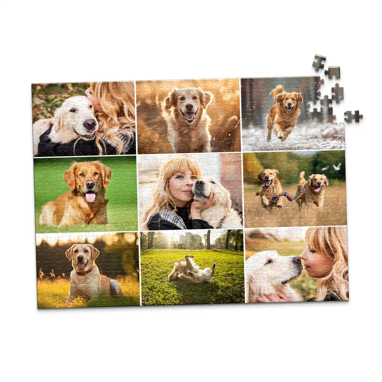 9 Collage Grid Photo Puzzle – Landscape - 500 piece