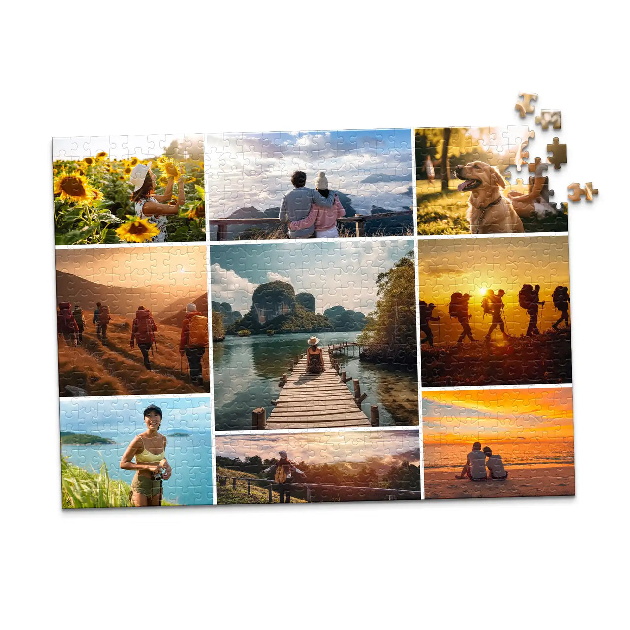 9 Collage Mosaic Photo Puzzle – Landscape - 500 piece