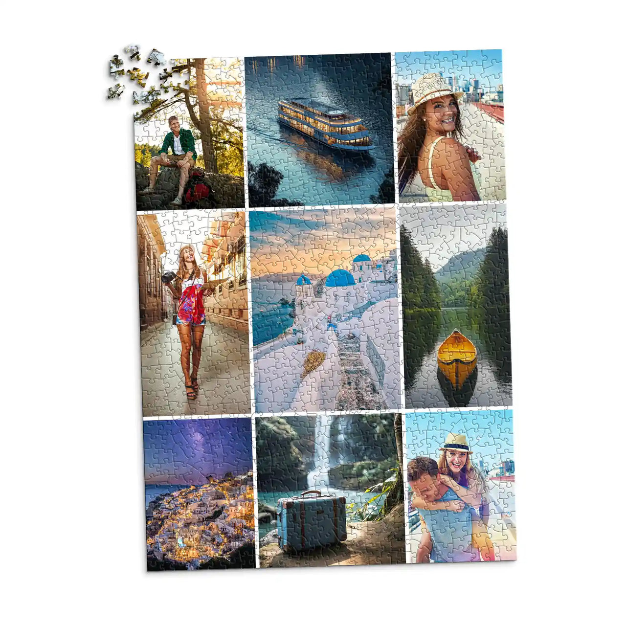 9 Collage Mosaic Photo Puzzle – Portrait - 1000 piece
