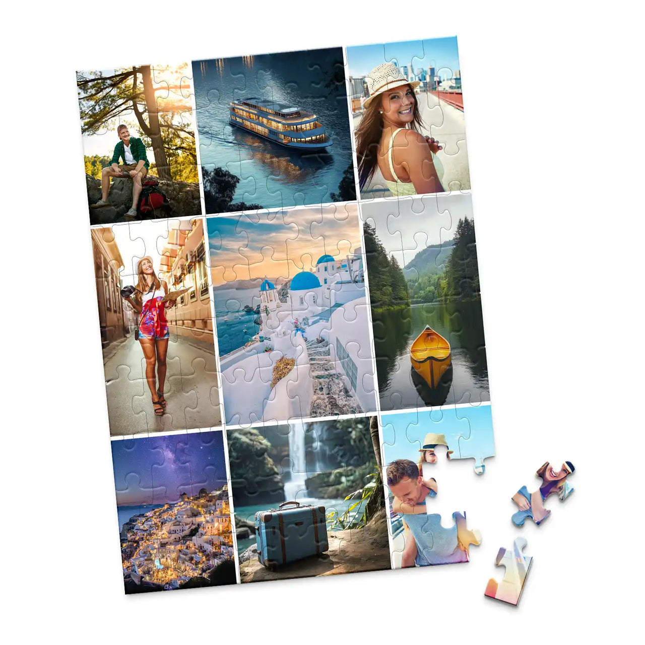9 Collage Mosaic Photo Puzzle – Portrait - 100 piece