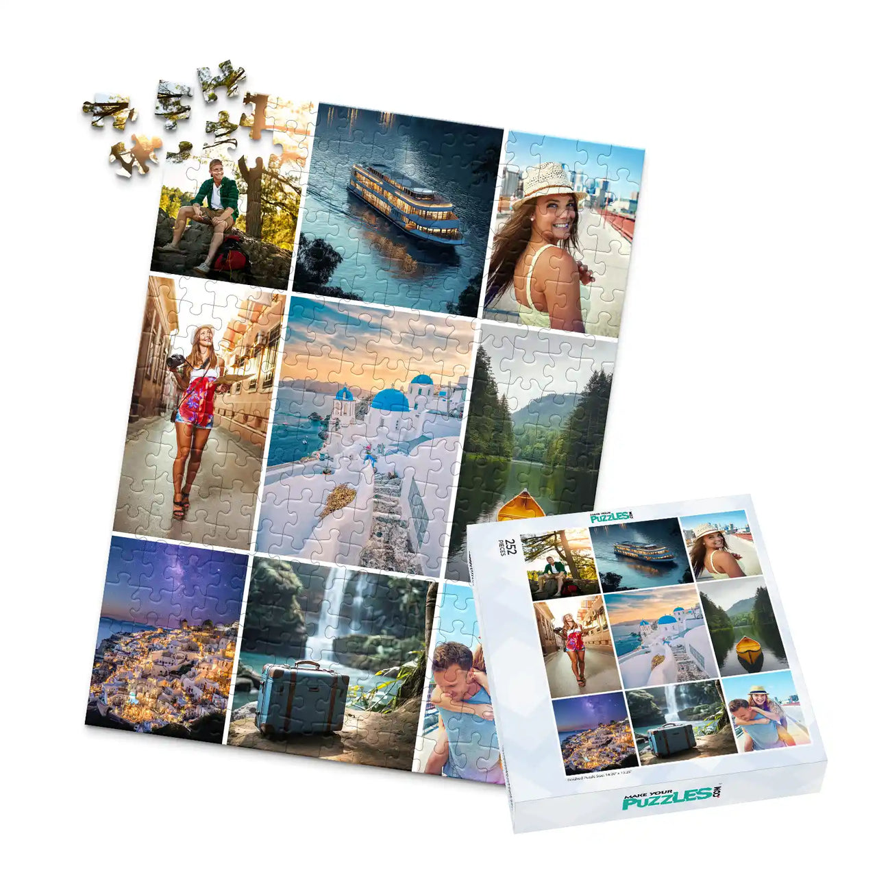 9 Collage Mosaic Photo Puzzle – Portrait - 252 piece and box