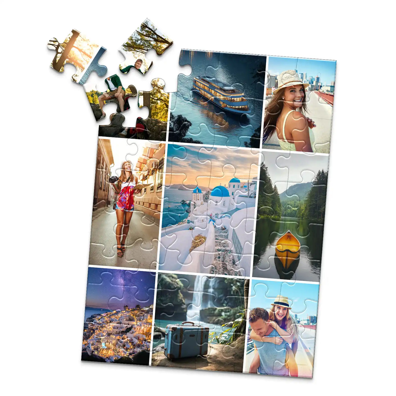 9 Collage Mosaic Photo Puzzle – Portrait - 48 piece