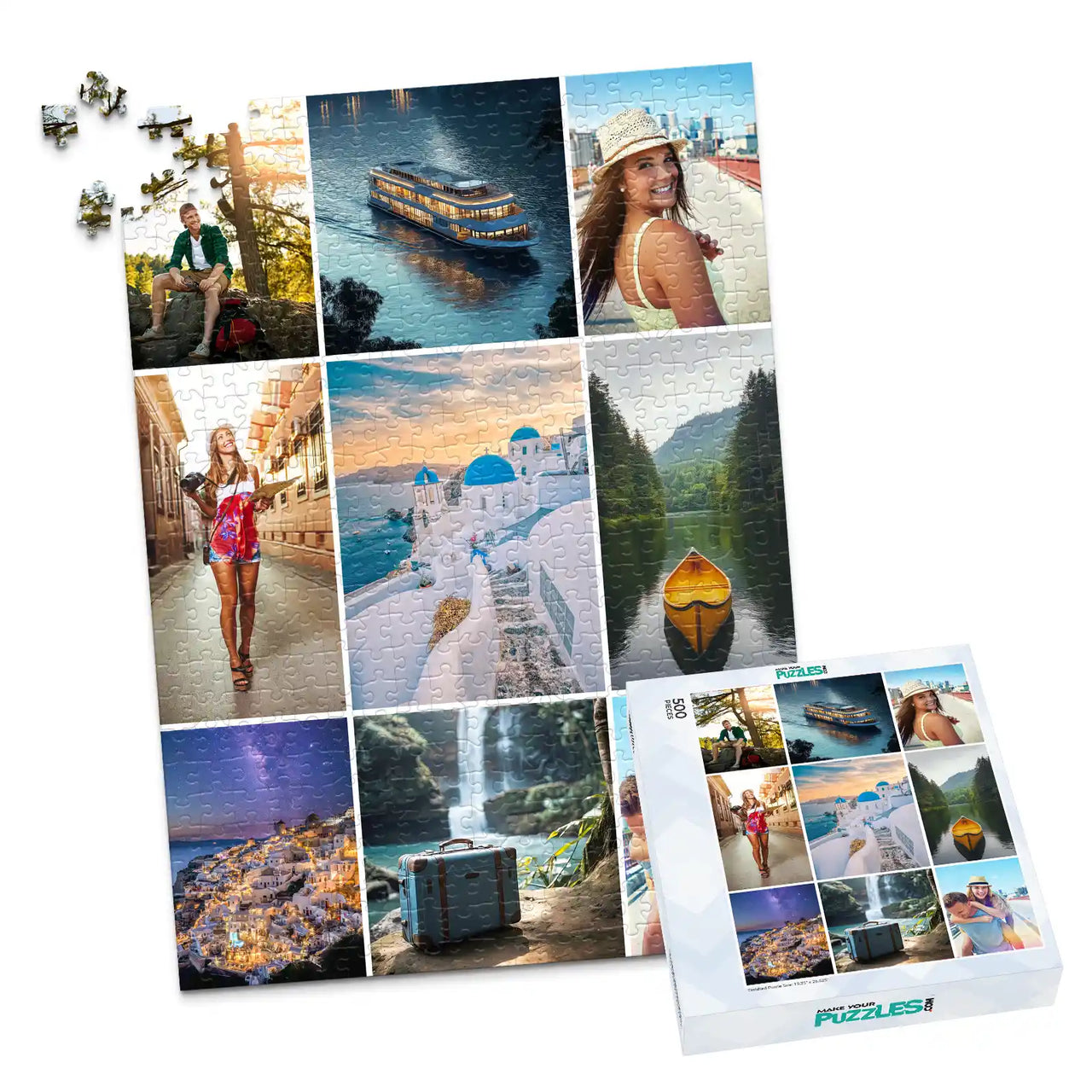 9 Collage Mosaic Photo Puzzle – Portrait - 500 piece and box