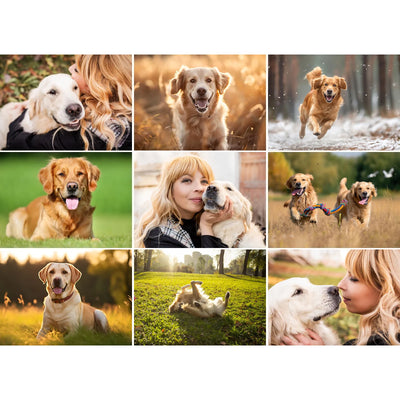 9 Collage Grid Photo Puzzle – Landscape