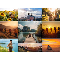 9 Collage Mosaic Photo Puzzle – Landscape