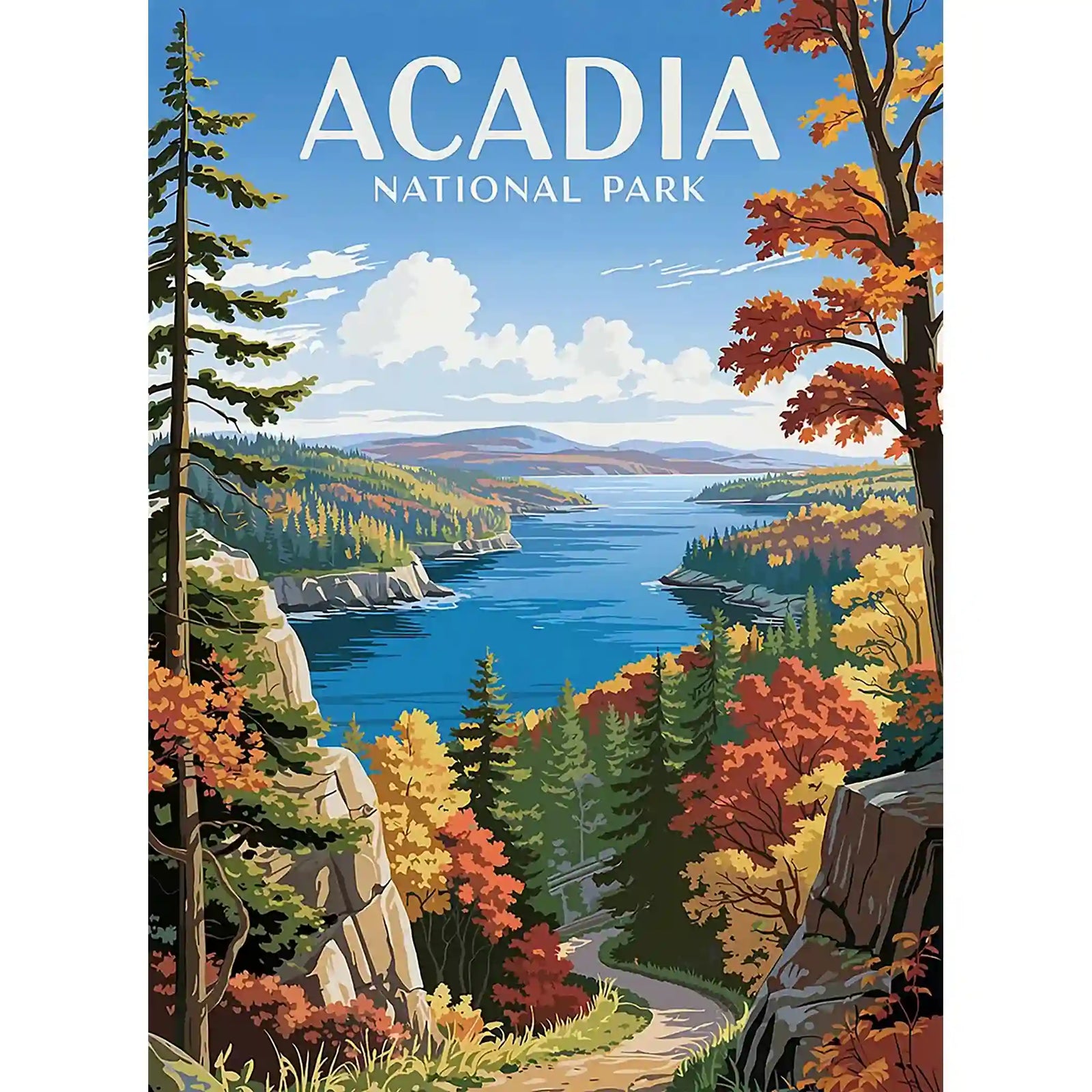 Acadia National Park Puzzle Fall by MakeYourPuzzles