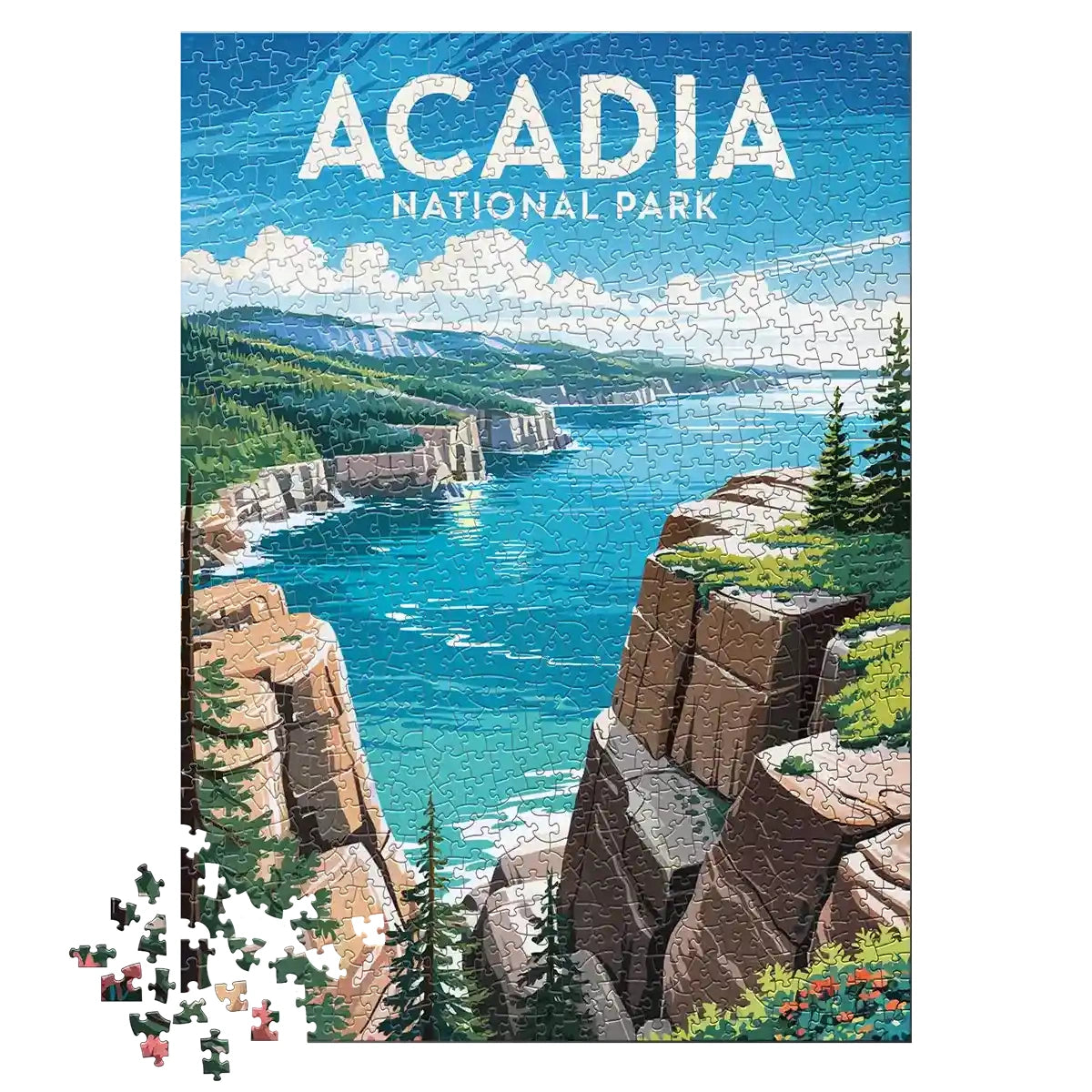 Acadia National Park Summertime 1000 piece puzzle by MakeYourPuzzles