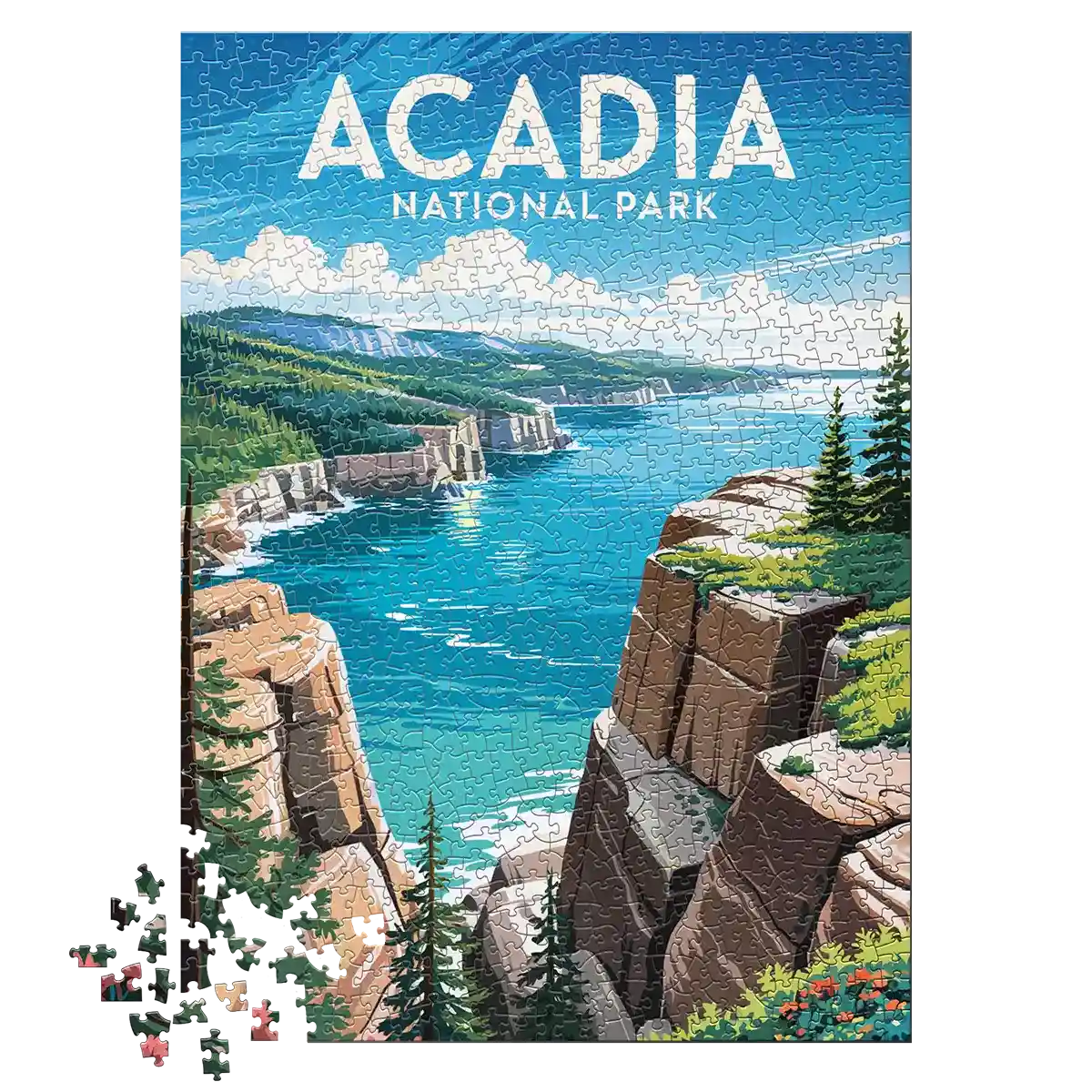 Acadia National Park Summertime 1000 piece puzzle by MakeYourPuzzles