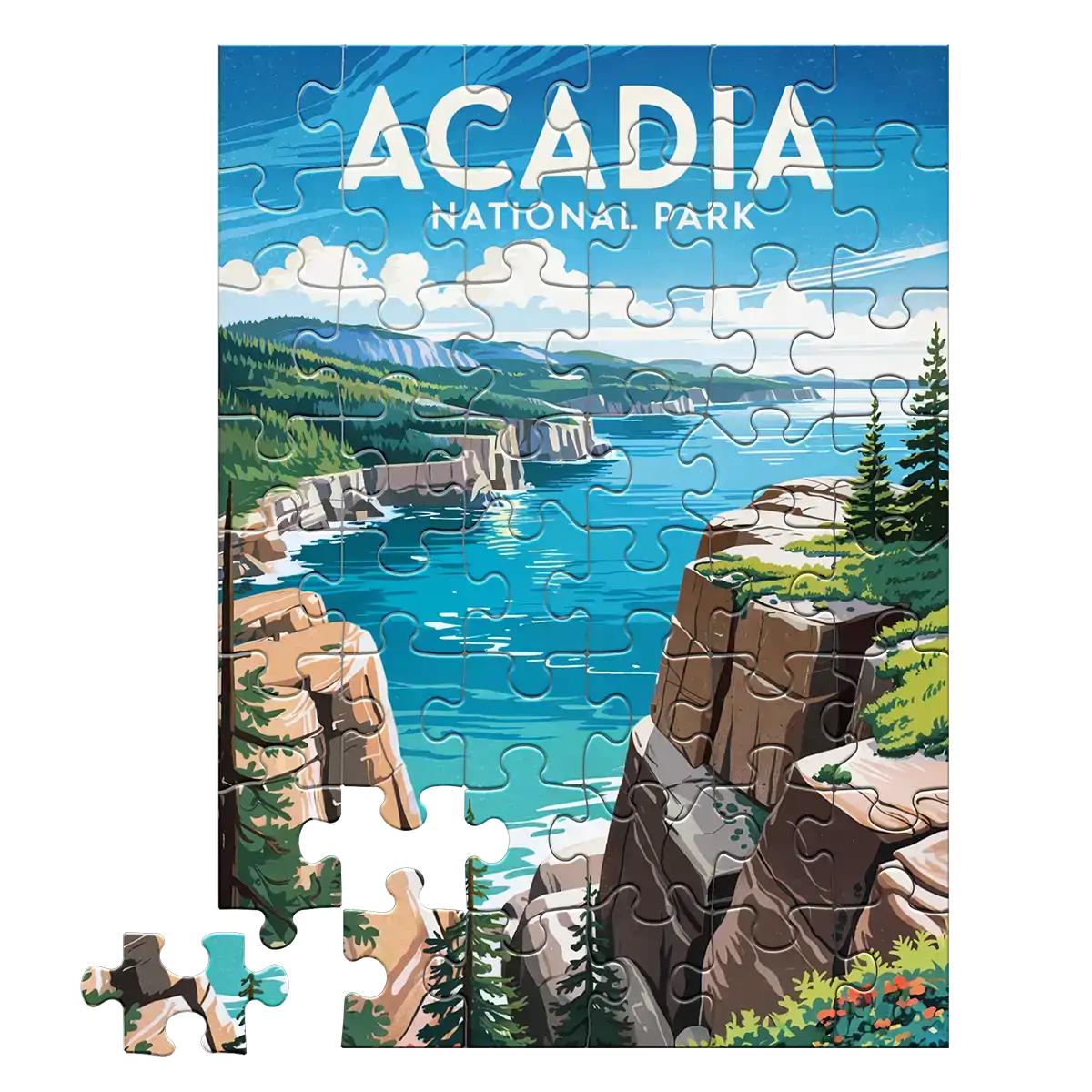 Acadia National Park Summertime 48 piece puzzle by MakeYourPuzzles