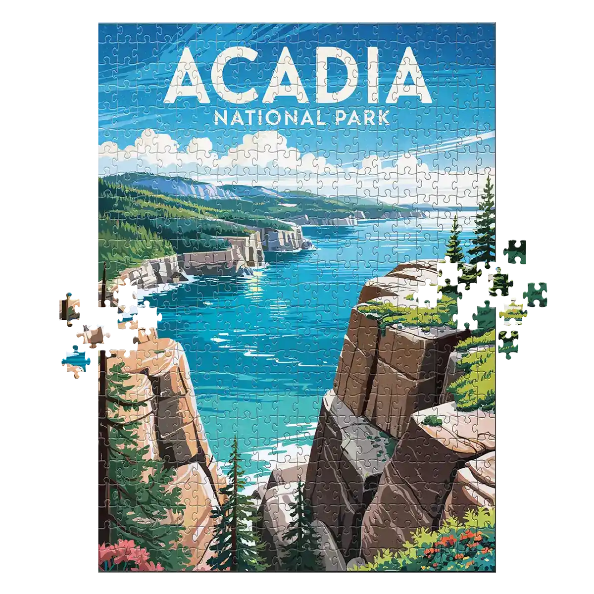Acadia National Park Summertime 500 piece puzzle by MakeYourPuzzles