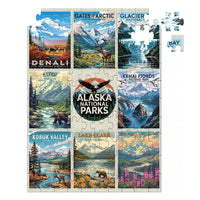 Thumbnail for Alaska National Parks Puzzle Collage 100 piece by MakeYourPuzzles