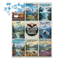Thumbnail for Alaska National Parks Puzzle Collage 252 piece by MakeYourPuzzles