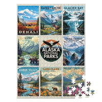 Thumbnail for Alaska National Parks Puzzle Collage 500 piece by MakeYourPuzzles