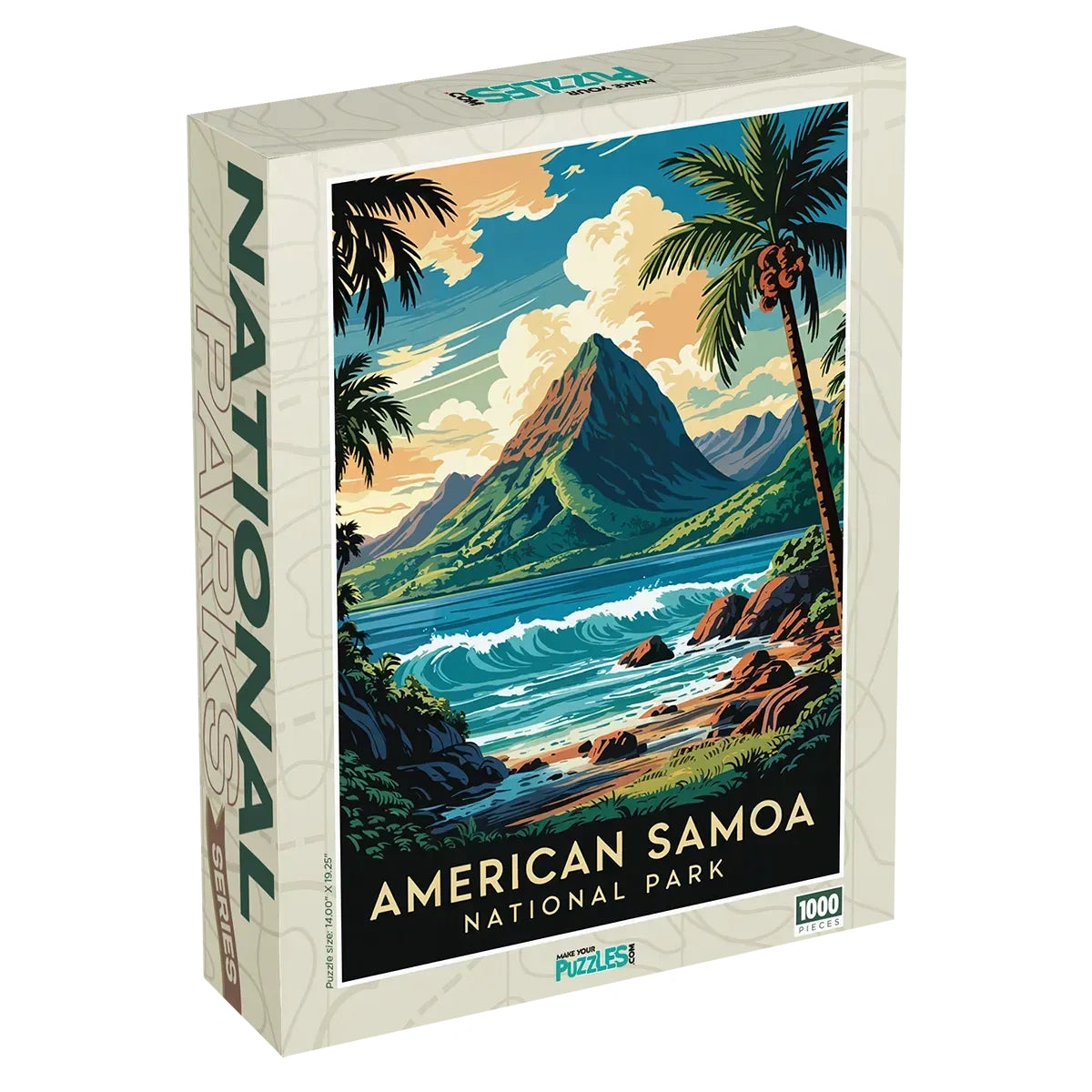 American Samoa National Park 1000 piece puzzle box by MakeYourPuzzles