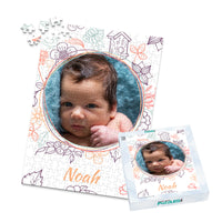 Baby Floral Sketch Photo Puzzle - 252 piece and box