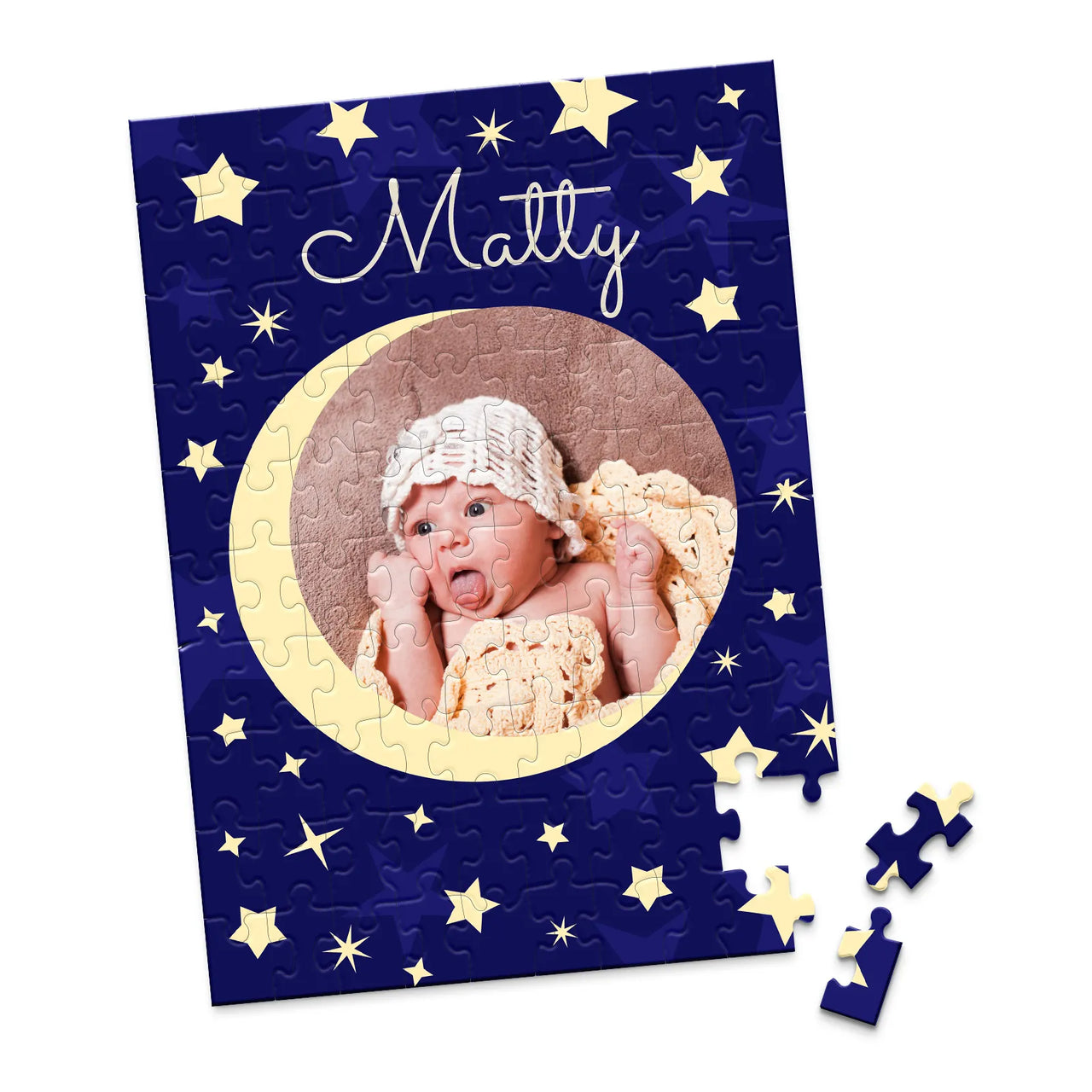 Baby Moon Stars Photo Puzzle - 100 piece