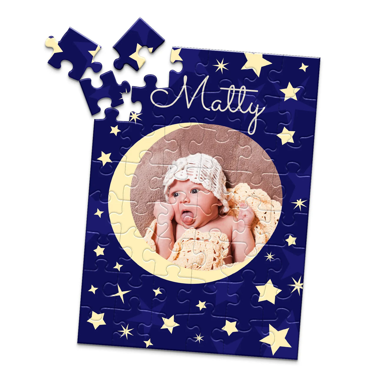 Baby Moon Stars Photo Puzzle - 48 piece