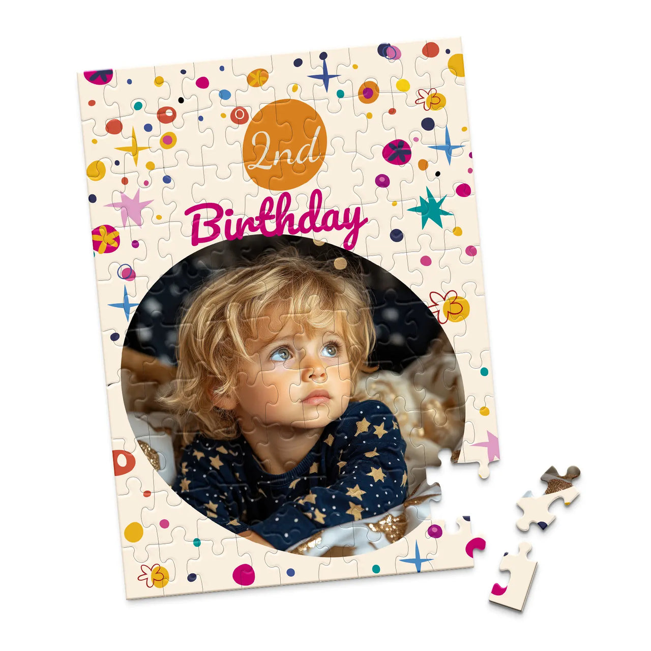 Birthday Confetti Photo Puzzle - 100 piece