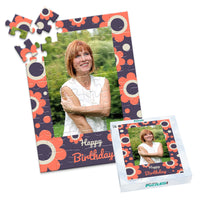Birthday Retro Floral Photo Puzzle - 48 piece and box
