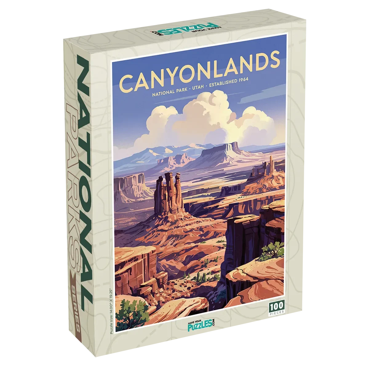 Canyonlands National Park 100 piece puzzle box by MakeYourPuzzles