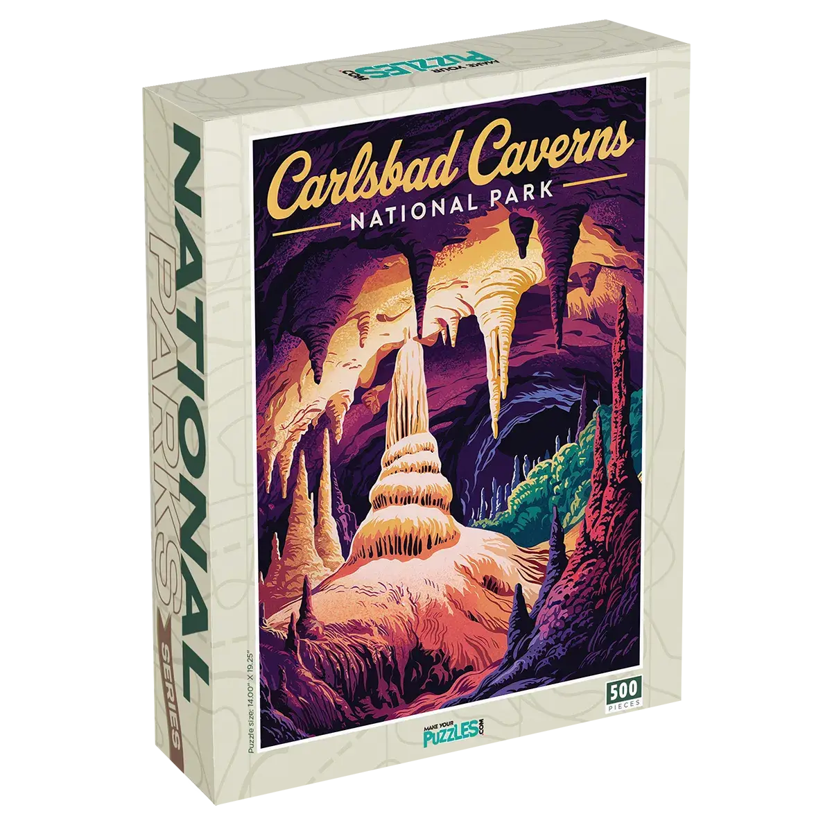 Carlsbad Caverns National Park 500 piece puzzle box by MakeYourPuzzles