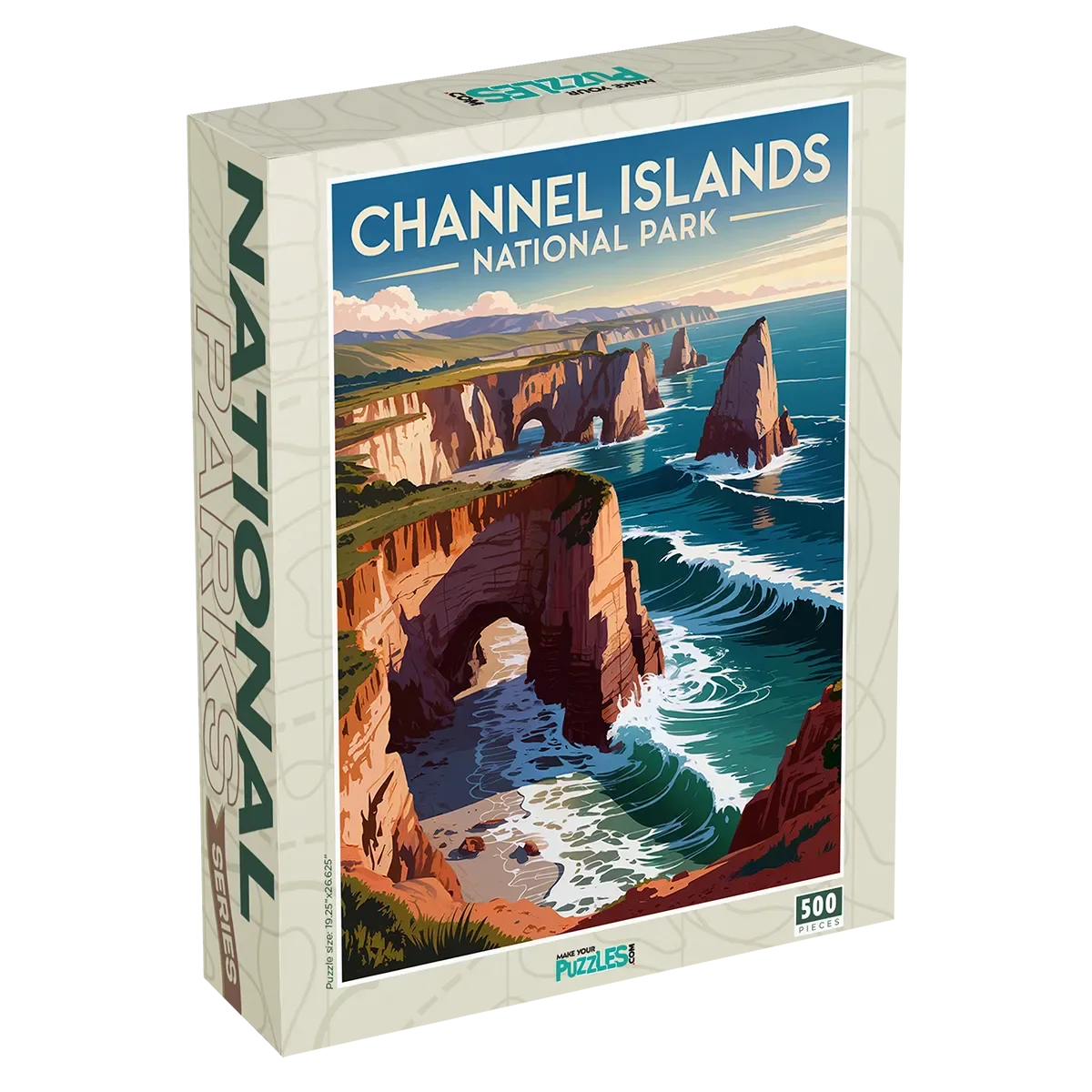 Channel Islands National Park 500 piece puzzle box by MakeYourPuzzles