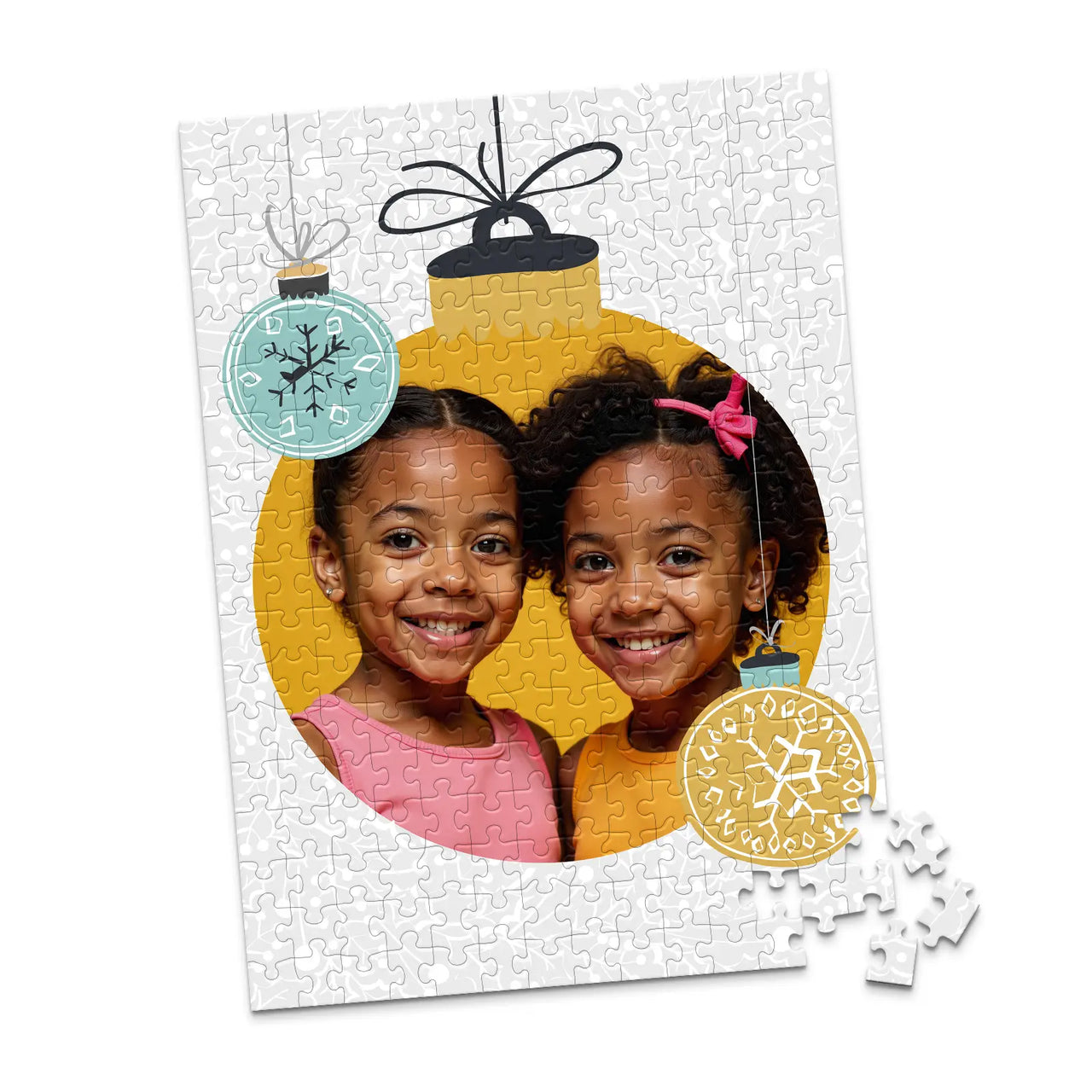 Christmas Bauble Frame Photo Puzzle - 252 piece