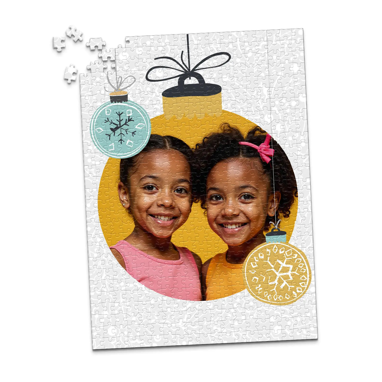 Christmas Bauble Frame Photo Puzzle - 500 piece