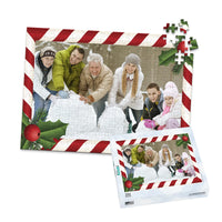 Christmas Candycane Border Photo Puzzle - 252 piece and box