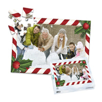 Christmas Candycane Border Photo Puzzle - 48 piece and box