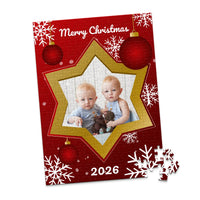 Christmas Gold Star Photo Puzzle - 252 piece