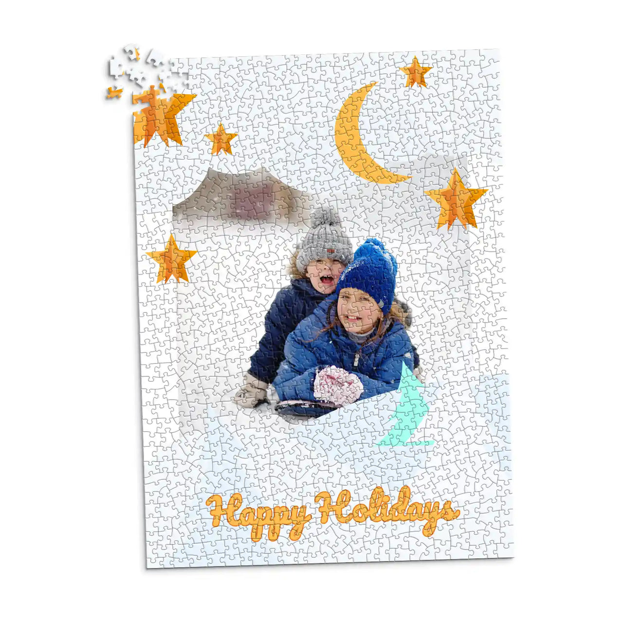 Christmas Moon Stars Photo Puzzle - 1000 piece