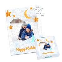 Christmas Moon Stars Photo Puzzle - 100 piece and box