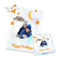 Christmas Moon Stars Photo Puzzle - 252 piece and box