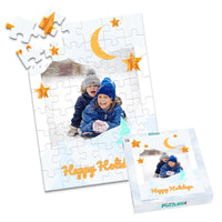 Christmas Moon Stars Photo Puzzle - 48 piece and box