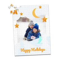 Christmas Moon Stars Photo Puzzle - 500 piece