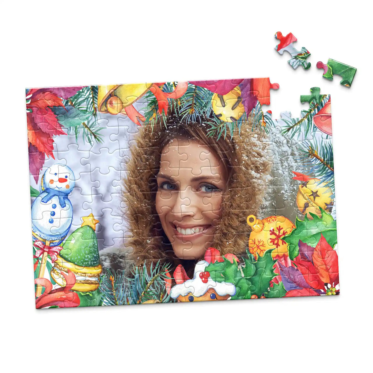 Christmas Ornaments Photo Puzzle - 100 piece