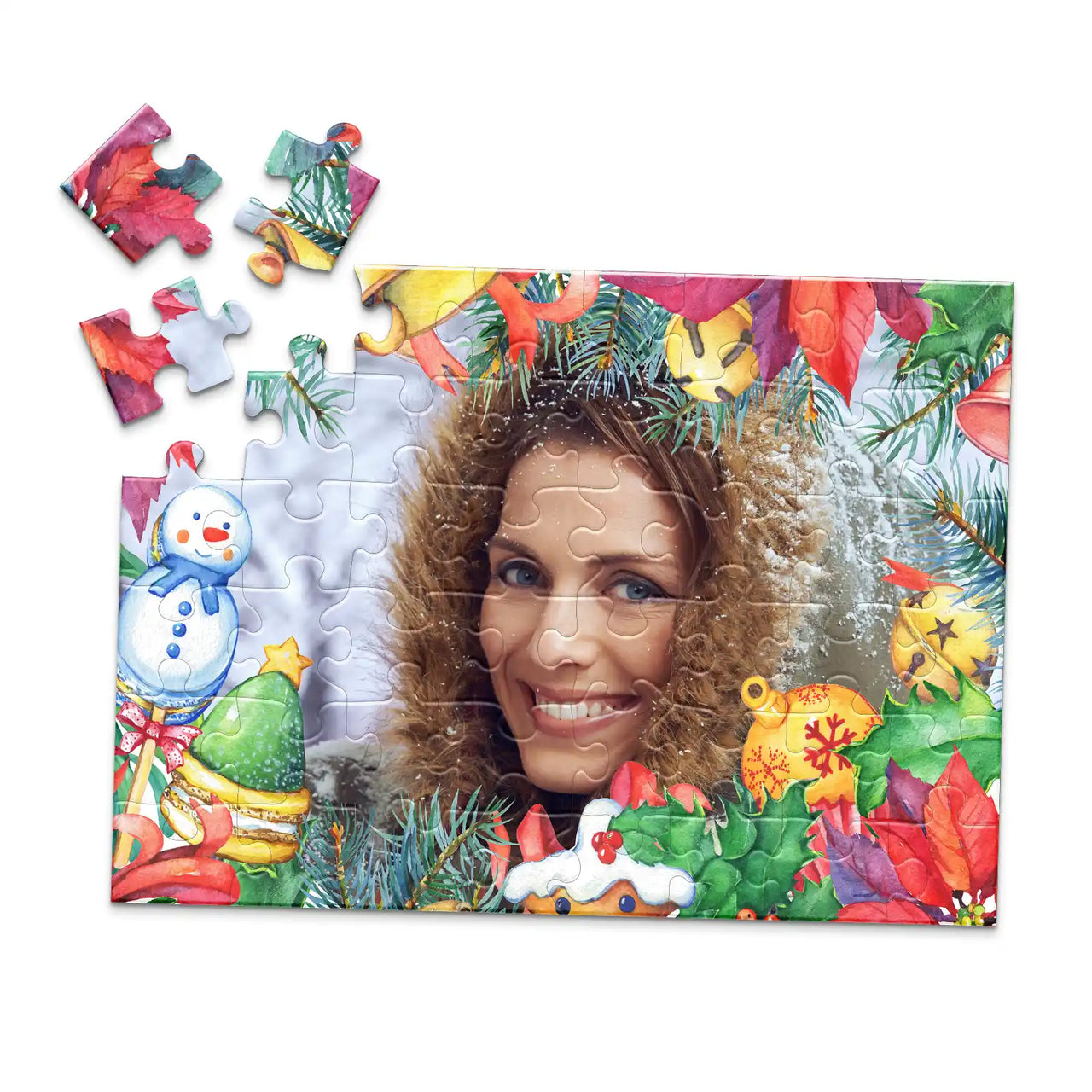 Christmas Ornaments Photo Puzzle - 48 piece