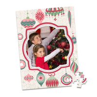 Christmas Retro Ornaments Photo Puzzle - 252 piece