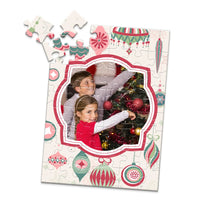 Christmas Retro Ornaments Photo Puzzle - 48 piece