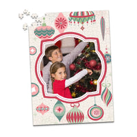 Christmas Retro Ornaments Photo Puzzle - 500 piece