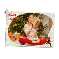 Christmas Snowflake Santa Photo Puzzle - 1000 piece