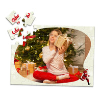 Christmas Snowflake Santa Photo Puzzle - 48 piece
